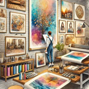 Dekoratif baskı ve çerçeveleme hizmetiyle kişisel görsellerden özel duvar dekoru oluşturma süreci