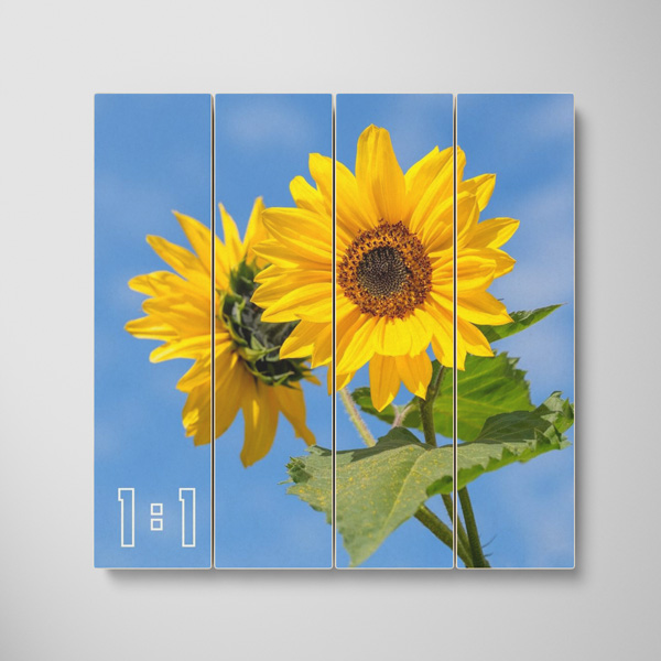 1:1 Dikey Parçalı Ahşap Tablo (UVB)