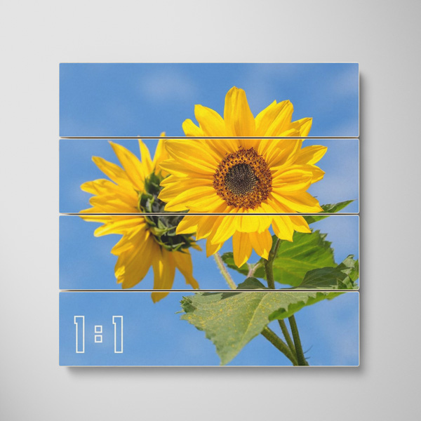 1:1 Yatay Parçalı Ahşap Tablo (UVB)