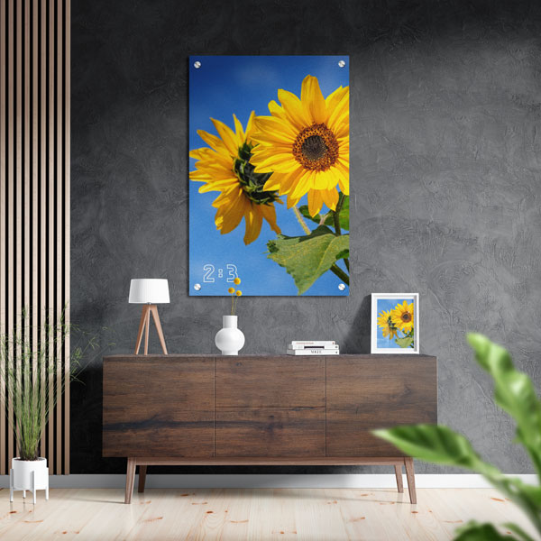 2:3 Dikey Metal Tablo