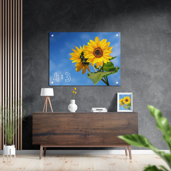 4:3 Yatay Metal Tablo