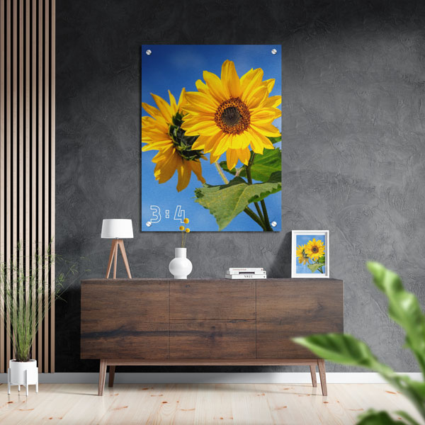 3:4 Dikey Metal Tablo